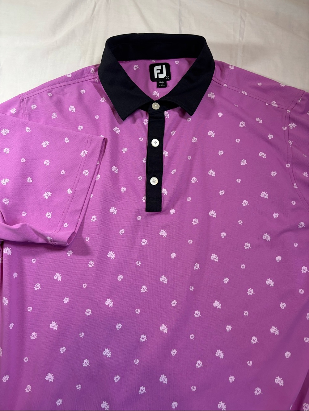 Men's FootJoy Golf Polo Shirt Size Large, Performance